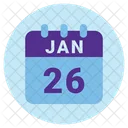 Januar Datum Kalender Symbol