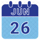 June Date Calendar Icon