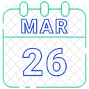 Marz Datum Kalender Icon