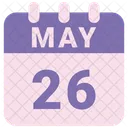 May Calendar Date Icon