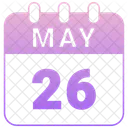 May Calendar Date Icon