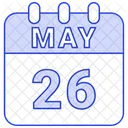 May Calendar Date Icon