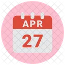 27 April April 27 27 Date Icon