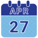 27 April April 27 27 Date Icon