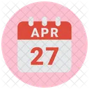 27 De Abril 27 De Abril 27 Fecha Icono
