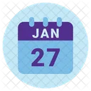 Januar Datum Kalender Icon