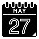 Mai 27 Mai Kalendertag Symbol