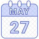 May Calendar Date Icon