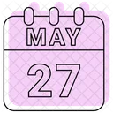 May Calendar Date Icon