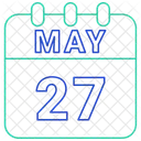 May Calendar Date Icon