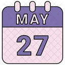 May Calendar Date Icon