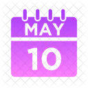 Mayo Semana Hora Icono