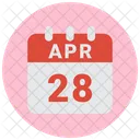 28 April April 28 28 Date Icon