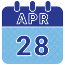 28 April April 28 28 Date Icon