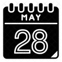 Mai 28 Mai Kalendertag Symbol