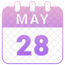 May Calendar Date Icon