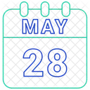 May Calendar Date Icon