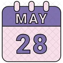 May Calendar Date Icon