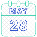 May Calendar Date Icon