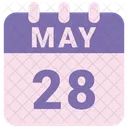 May Calendar Date Icon