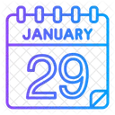 January Day Calendar Icon