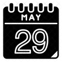 Mai 29 Mai Kalendertag Symbol