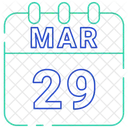 Marz Datum Kalender Symbol