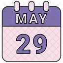 May Calendar Date Icon