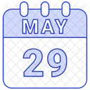 May Calendar Date Icon