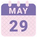 May Calendar Date Icon