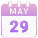 May Calendar Date Icon