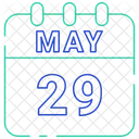 May Calendar Date Icon