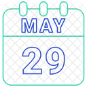 May Calendar Date Icon