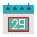 29 Datum Kalender Symbol