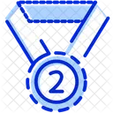 2 Da Posicion Medalla Lugar Icono