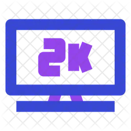 2k Fernseher  Symbol