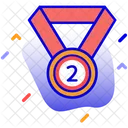 2nd Position Medal Place Icon