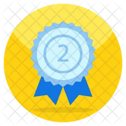 2nd Position Badge  Icon