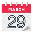 3 월 29 일 3 월 날짜 아이콘