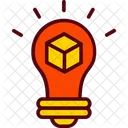 3 D Box Bulb Icon