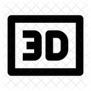 3D-Auflösung Symbol