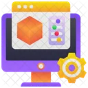 Impressao 3 D 3 D Configuracao 3 D Ícone