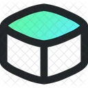 D Cube Shape Vector Icon