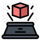 D Box Hologram Icon