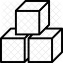3d 큐브  아이콘