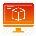 3 D Cube Desktop Screen  Icon