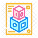 3 D Cube  Icon