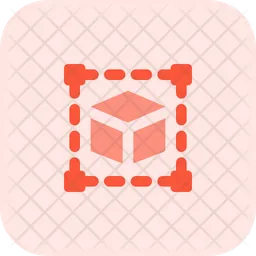 3 D Cube Scanning  Icon