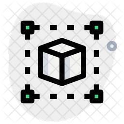 3 D Cube Scanning  Icon