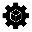 3 D Cube Setting  Icon